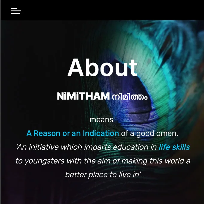 Nimitham Website