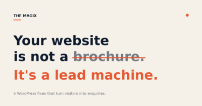 Your Website Is Not a Brochure