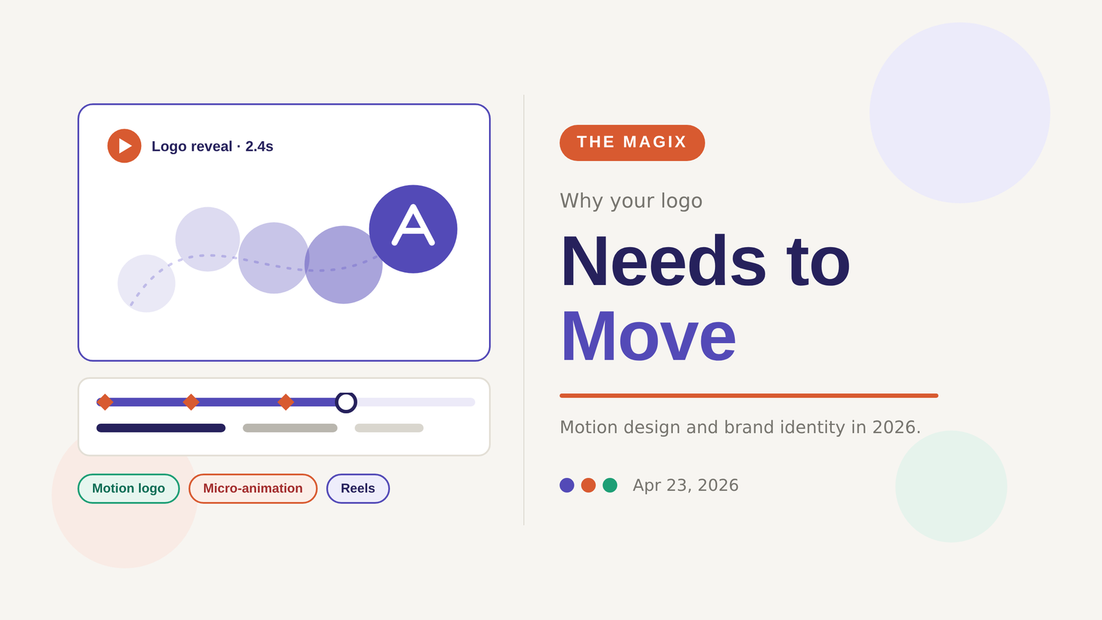 Why Your Logo Needs to Move: Motion Design and Brand Identity in 2026