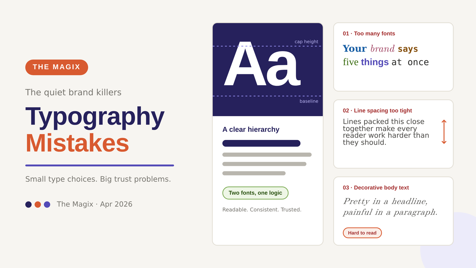 Typography Mistakes That Are Quietly Killing Your Brand